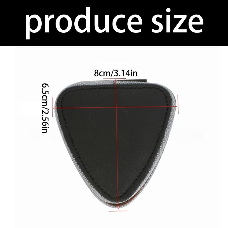 PU Leather Plectrum Holder Box Durability Magnetic Guitar Pick Box Multifunctional for Guitar Player