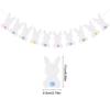 Cute Rabbit Banner Garland Happy Easter Party Hanging Bunting Felt Flags Spring Home Decoration Kids Birthday Party Supplies
