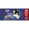 FELIX Tendres Effilés en Gelée Viandes-Poissons - 44 x 85 g - Sachets fraîcheur pour chat adulte