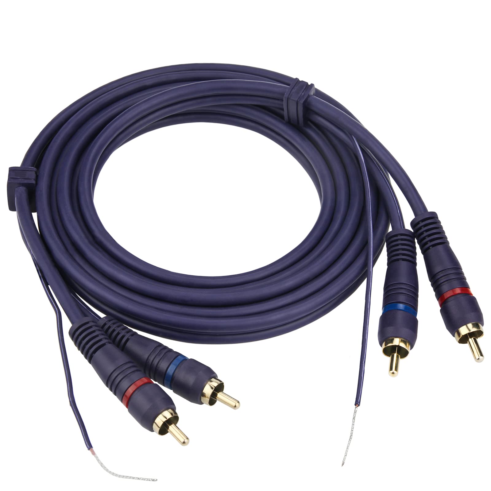 

Ullnosoo RCA Cable with Ground 6ft Turntable Gold Plated 2RCA Male to 2RCA Ground Wire Stereo Interconnect Cable for UIInosoo Record Amplifiers Wire, золотий