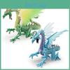 Beautiful Pvc Ice Dragon Decor Striking Western Mythical Creature Static Figure