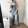 Women's Soft, Cute, Loose-Fit Summer Overalls - Youthful Student Jeans