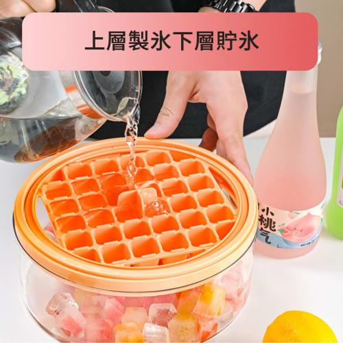 Double-layer Ice Tray with Lid, Cute and Portable, Silicone Ice Maker with Airtight Lid for Easy Access, Durable and Portable, with Storage Box, Perfe