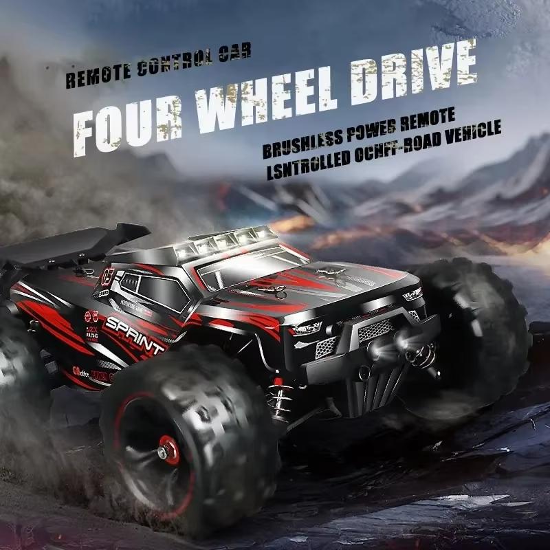 1:16 85KM/H Lub 50KM/H Samochód RC 4WD Z Zdalnym Sterowaniem LED Samochody Duża Prędkość Drift Monster 4x4 Ciężarówka dla Dzieci vs Wltoys 124017 Zabawki