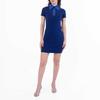 Blue Short Sleeved Polo Dress