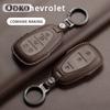 Leder Auto Schlüssel Etui Hülle Schutzschale Für Chevrolet Chevy Malibu Camaro Cruze Traverse Spark Equinox Sonic Volt Schlüsselanhänger