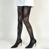 Goth Punk Fashion Fishnet Stockings Sexy Hollowed Lace Mesh Bottomed Pantyhose Summer Breathable Floral Rattan Tights Leggings