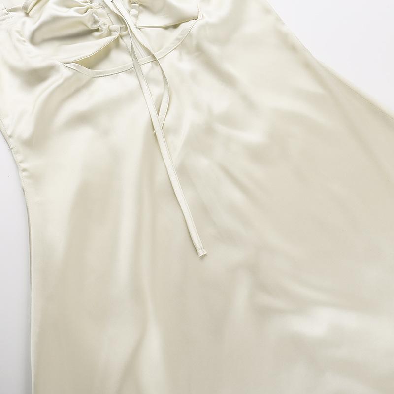 Summer European and American Style Slim Fit Strap Sexy A-line Hip Hugging Skirt for Women