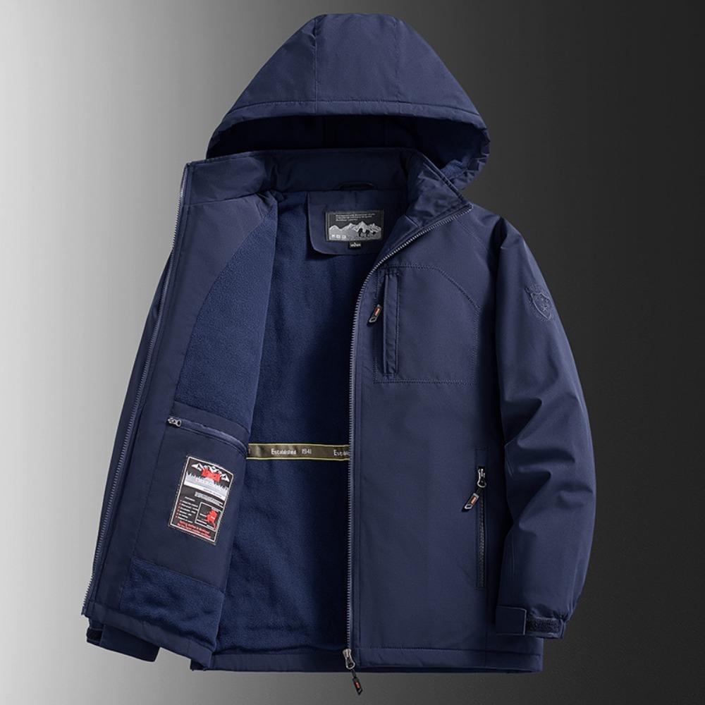 Winter Jacket Men Parkas Solid Color Thicken Warm Coat Male Fleece Jackets Solid Color Casual Parka Men Women Fashion Clothes