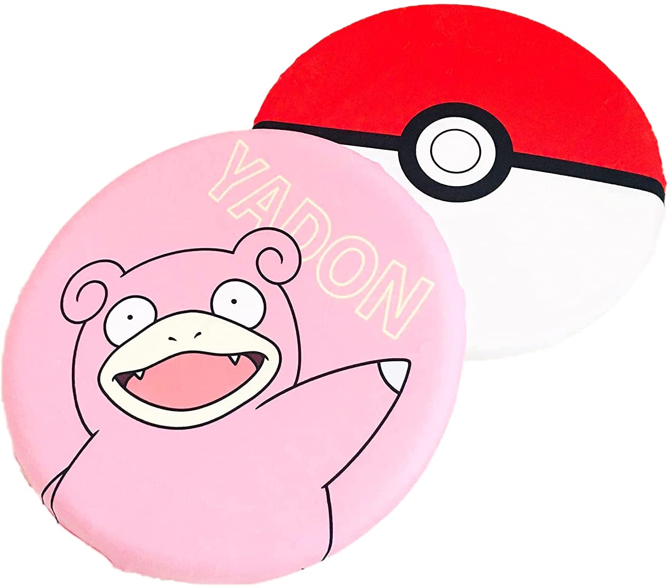 

MORIPiLO Morishita Pokemon Slowpoke Cushion Chair Cushion, 40x40cm, Round, Memory Foam, Pocket Monster Character Merchandise, Pokeball, Pink, 4620997