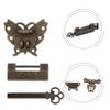 Home Decoration 5.9*5.4cm Alloy Lock Buckle Antique Butterfly Padlock Hardware Craftsmanship Detail High-quality Alloy