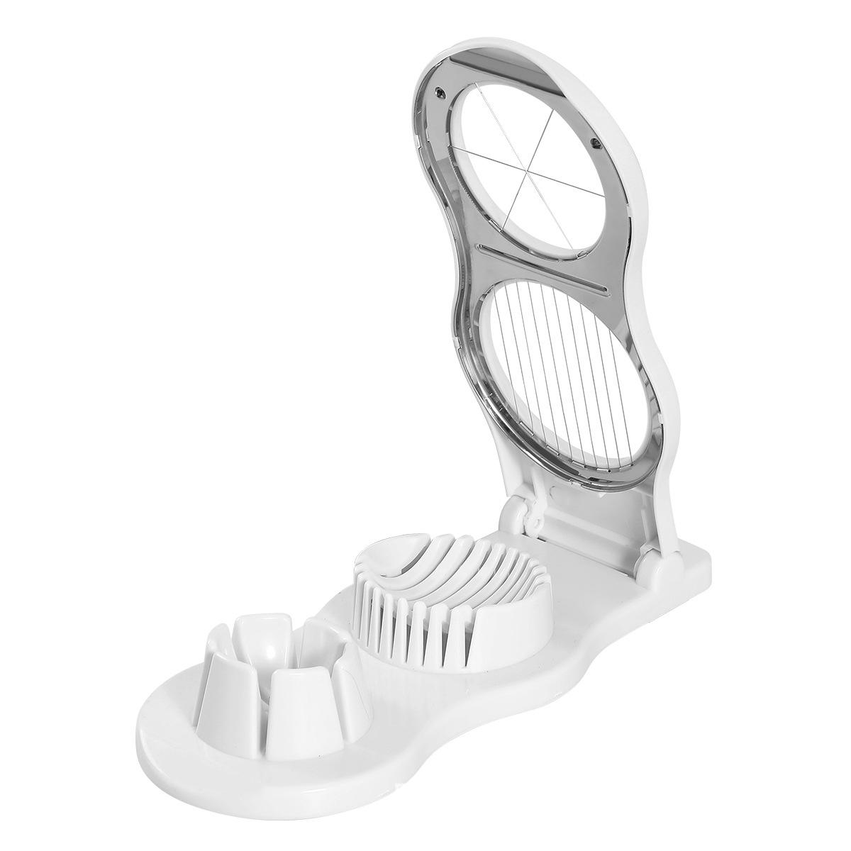 Dual-Function ABS Egg Slicer & Separator - Household Tool for Salted Duck Eggs