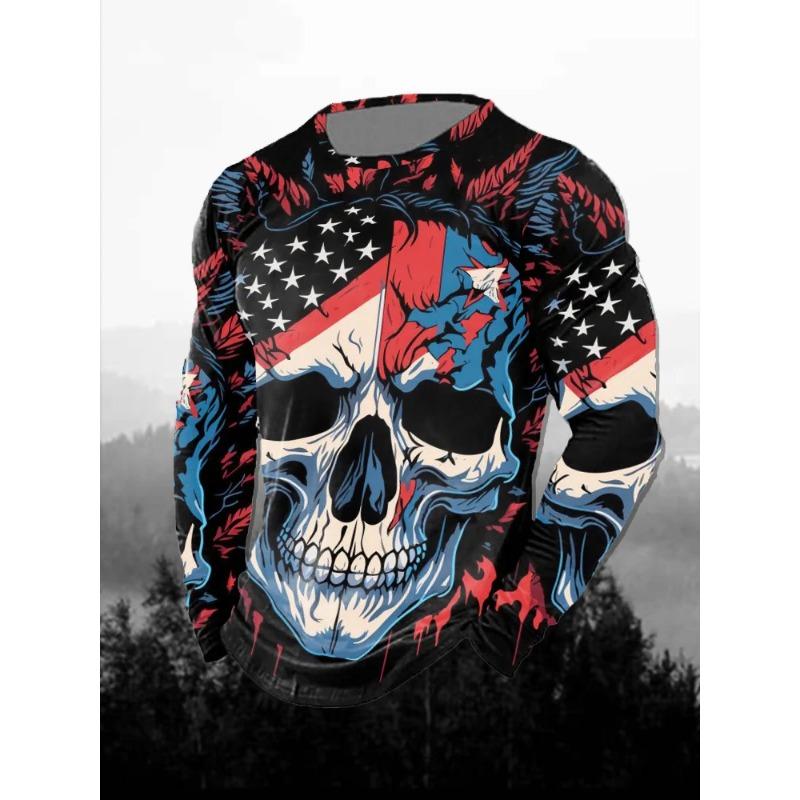 3D Printed Lion Pattern Men's T-Shirt Casual Comfortable Long Sleeve Fashion Clothing