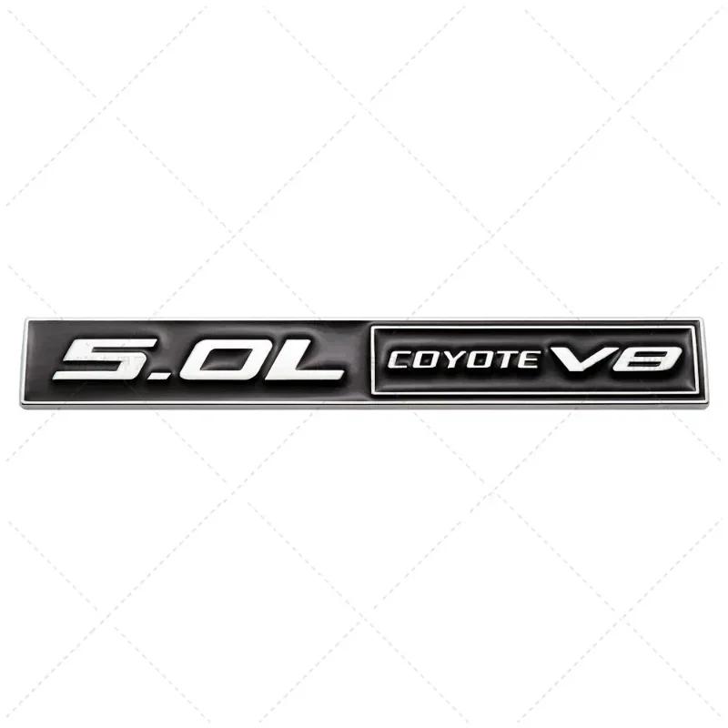 3D Metal 5.0 COYOTE V8 Rear Trunk Side Fender Emblem Badge Sticker Car Accessories For Ford Mustang 5.0 GT F150 FX4 Kuga MONDEO