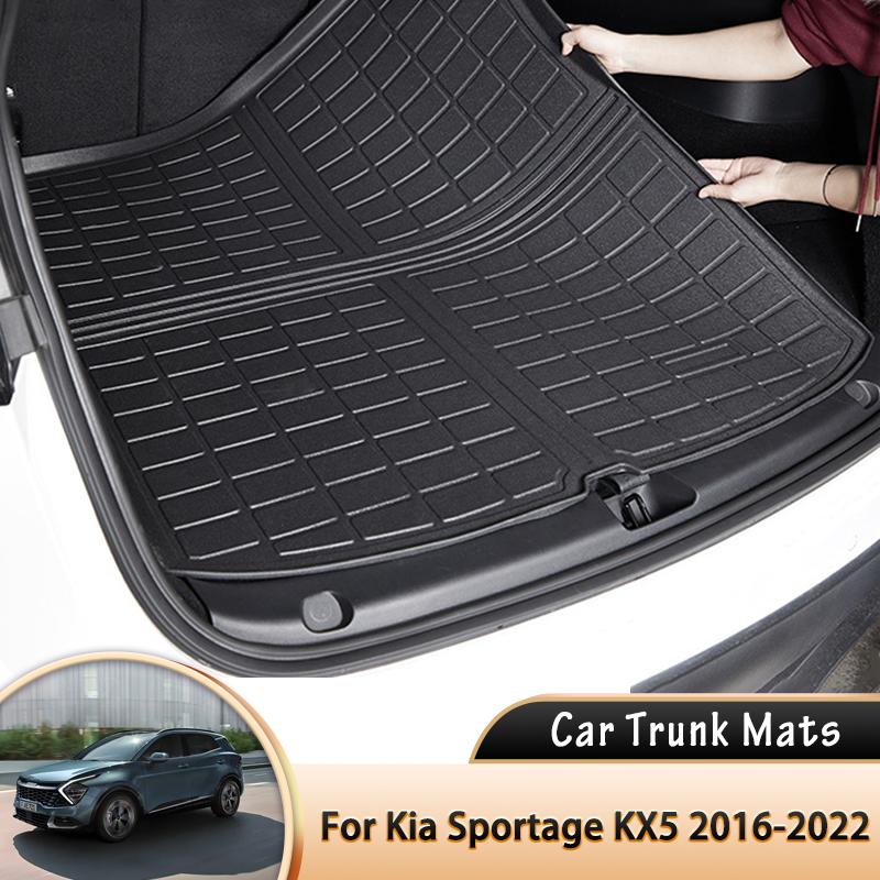 

Для Kia Sportage KX5 QL 2017 ~ 2022 EVA автомобильный коврик для багажника, водонепроницаемые защитные накладки, подкладка багажника, напольный коврик чёрный