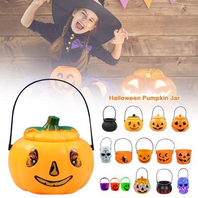 Gruseliges Dreieckauge Halloween Kürbis Glas Tragbares Feiertagsspielzeug Jack-O'-Lantern Halloween Dekoration Halloween Dekoration