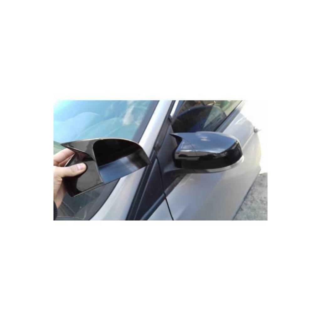 FOR Ford Focus 3.5 Bat Mirror Cover - Glossy Black Abs Plastic