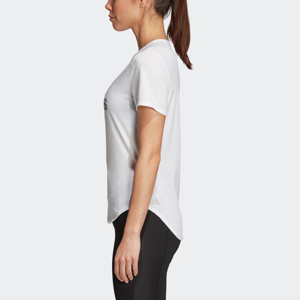 Adidas Lifestyle Series Rs Soft Tee Running Pullover Round Neck Short Sleeve T-Shirt Women Tops White DJ3030
