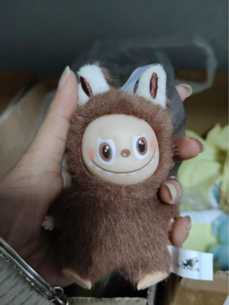 In Stock: Fast Shipping Fabric Doll Keychain with Vinyl Face - Blind Box Plush Figure