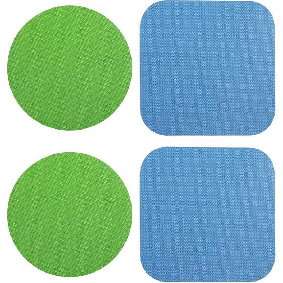 4pcs Jar Opener Gripper Pads, Rubber Jar Grippers Multi-function Jar Opener for Seniors with Weak Hands Kitchen Coasters (Green, Purple)