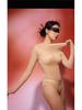 Seamless Shiny Silky High-Cut Bodysuit & Sexy Stockings Set - Large Size