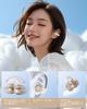 TTQT Ear Cuff Earphones Industry Wireless Bluetooth Earbuds with LED Light Gorgeous and Stylish Pearl ENC Call Noise Up to 36 Hours of Automatic Fast