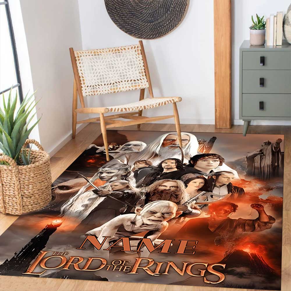 Warner Bros. Works (57) Customize Your Name Rug, Office Chair Cushion, Home Bedroom Living Room Gift.