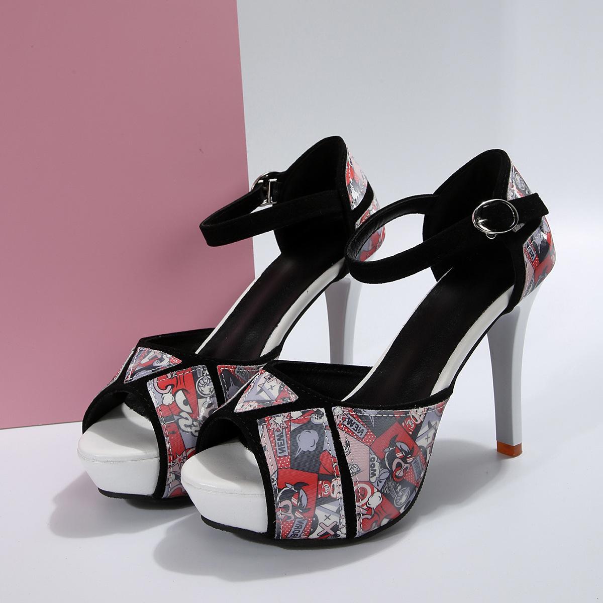 

лето 2025 новые туфли на высоком каблуке женские тонкие каблуки уличная одежда цветовая гамма босоножки с открытым носком женственность 34