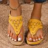 Fashion New Summer Platform Flip Flops Women 2024 Clip Toe Wedge Sandals Women Non Slip Casual Beach Slippers Big Size Slides Women