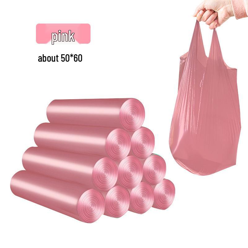 Thickened Automatic Drawstring Kitchen Trash Bags, Disposable
