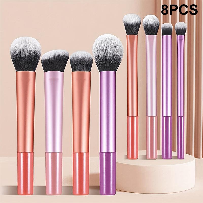 6/7/8/12 szt. Profesjonalny zestaw pędzli do makijażu Cień do powiek Róż Puder sypki Korektor Pędzel do makijażu Rozmiar podróżny Miękkie Włosie Syntetyczne Premium