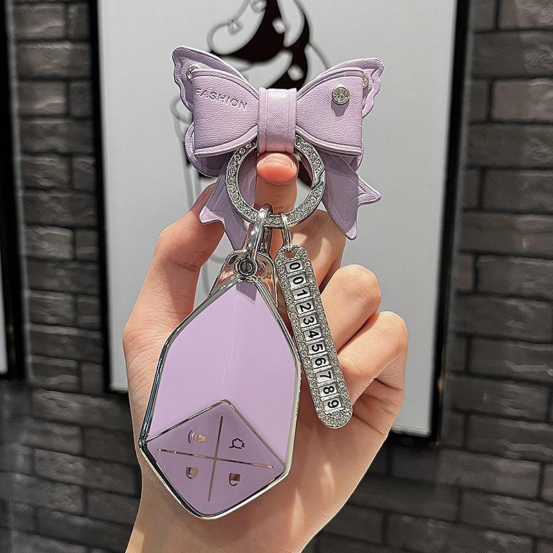 Chang'an Dark Bluesl03Smart Key Case Dedicated2022Dark Blue Key Case Protective Cover Metal Casing Buckle High-End