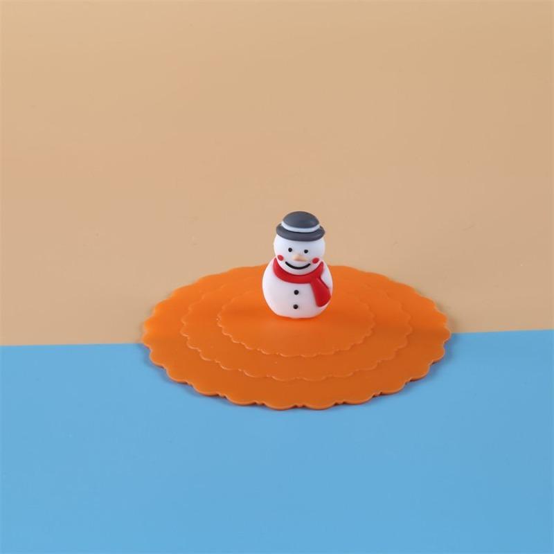 Silicone Universal Wave-shaped Cup Lid Soft Cover Dust-proof Food-grade Mug Daily Student Supplies