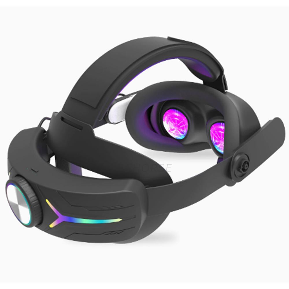 Chargeing Head Strap for Meta Quest 3 Adjustable Head Wear Alternative 12000mAh Head Strap For Oculus Quest 3S VR Accessories