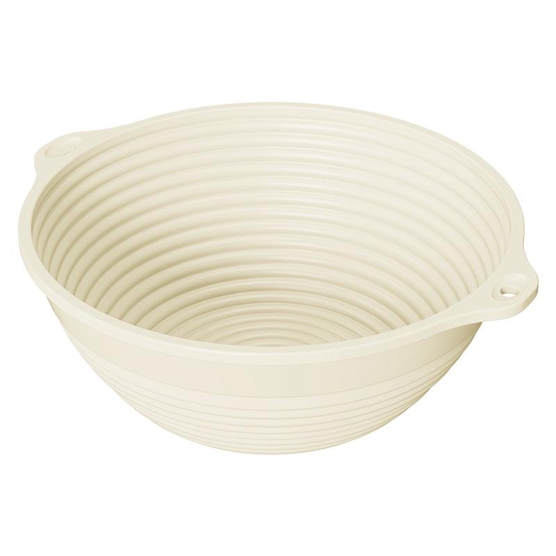 Foldable Silicone Bread Fermentation Basket with Steel Wire for High-Temp Oven Baking
