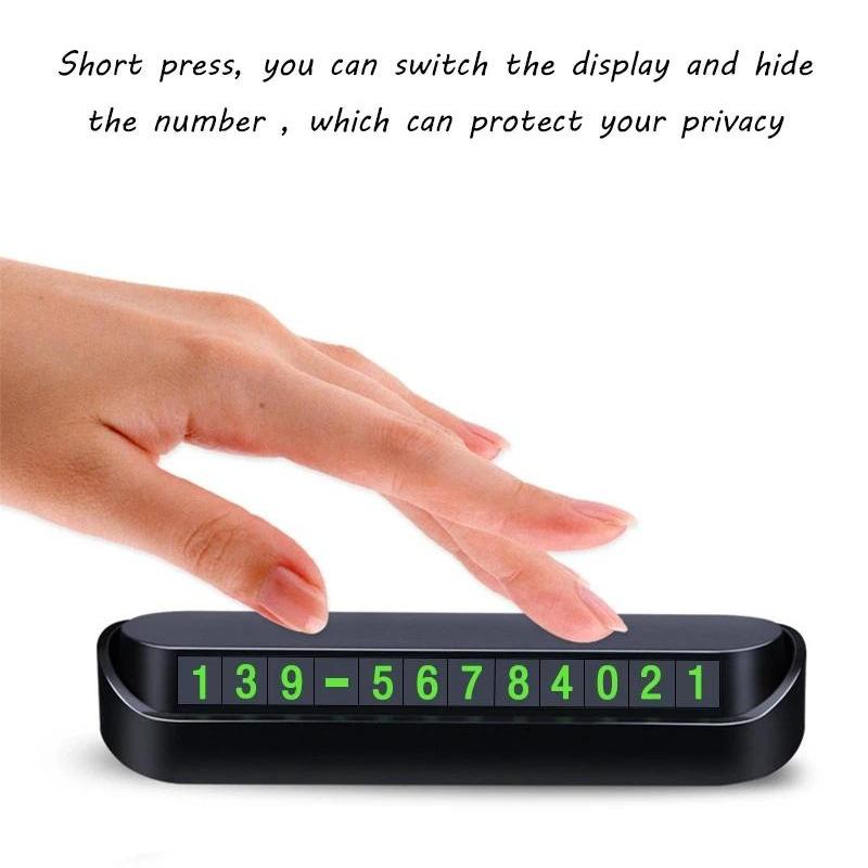 

Картка для тимчасового паркування автомобіля Номер телефону Картка Табличка Номер телефону Автостоянка Зупинка Автомобільні аксесуари Стиль автомобіля 13x2,5 см чорний