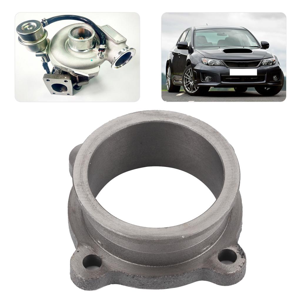 Turbo Charge Exhaust Flange 4 Bolts 2.5in to 2.5in V Band Adapter Universal Car Accessory