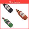 Plush Filled Vodka Whiskey Bottle Squeaky Pet Dog Chew Toy