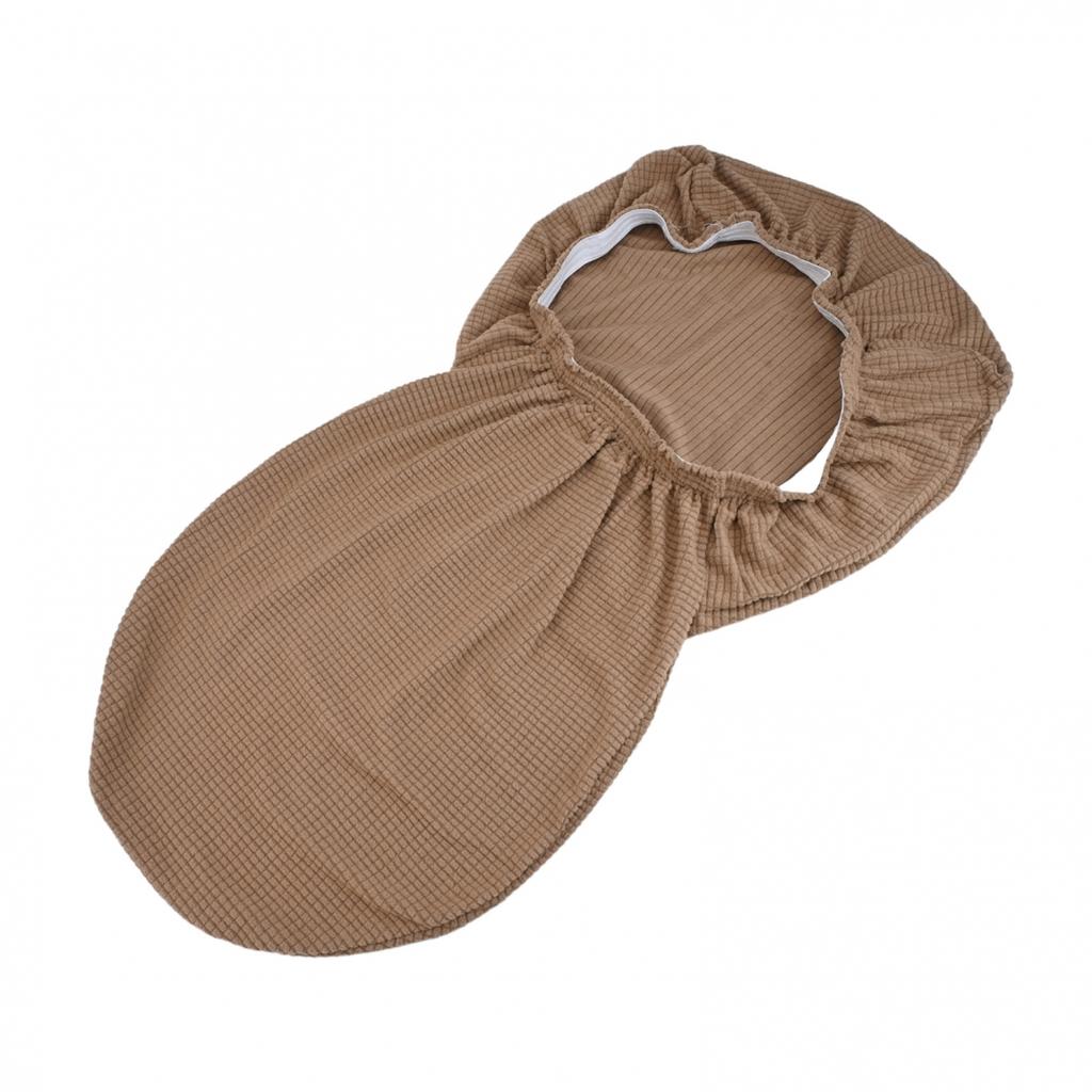 Oval dining table and chair cover with integrated cushion and backrest