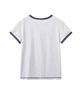 Lense Star Patch Slim Fit Ringer Tee White Melange