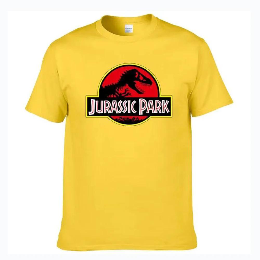 

2023Jurassic Park T Shirt Men Printed T-Shirt Casual Funny Tops Jurassic World Tees Short Sleeve Cool Tshirt 80045 L