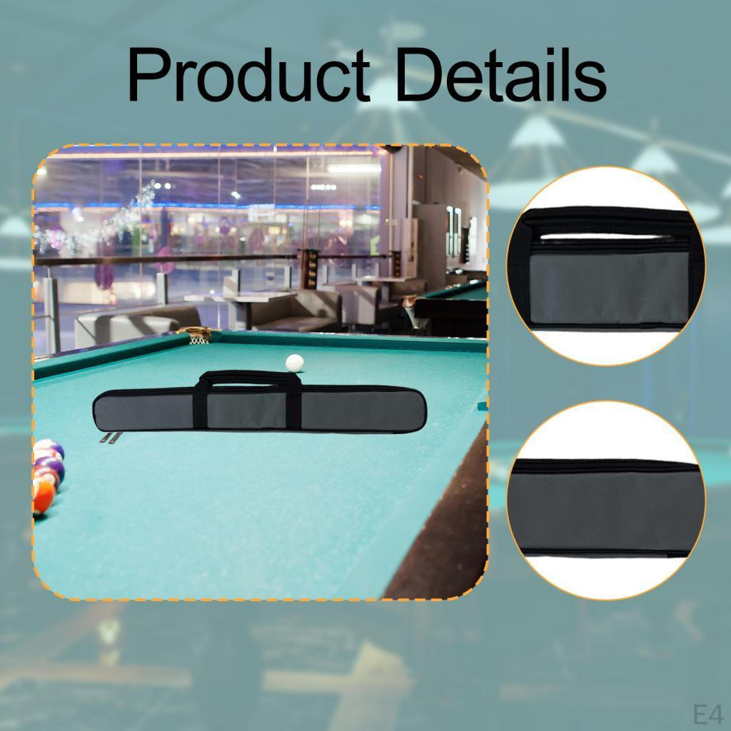Scratch Resistant Soft Adjustable Shoulder Strap Oxford Cloth Dustproof 1/2 Double Cues Capacity