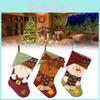 Christmas Stocking Handmade Nonwoven Santa Sock For Party Decor Gift For Friends