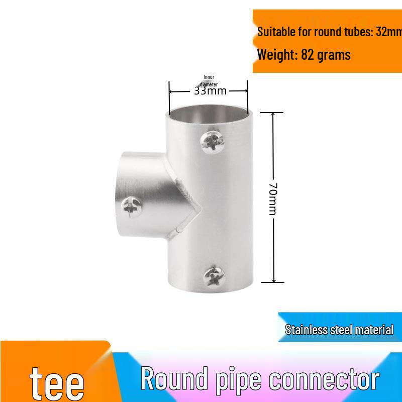 25 Snap-On Stainless Steel Pipe Connectors for Greenhouse Clamps
