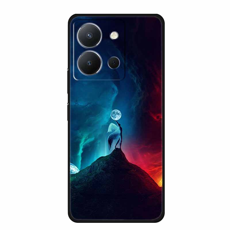 Phone Case For Vivo Y36 4G Back Cover Case 6.64" Shockproof Black Silicone Soft Funda For Vivo Y36 Case Coque For VivoY36 Y 36
