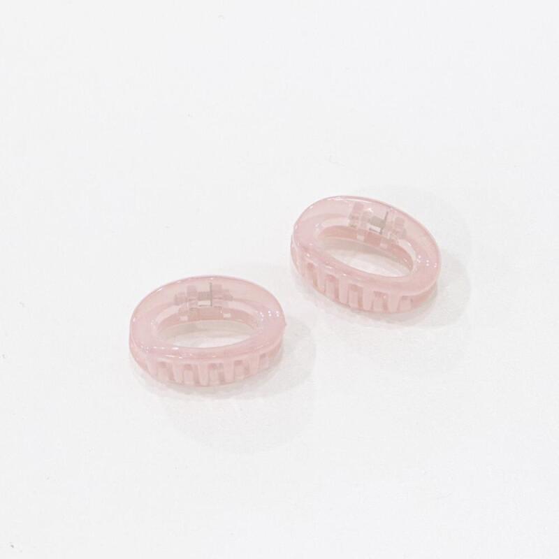 Women s Mini Oval Round Color Hair Clip A24193_1