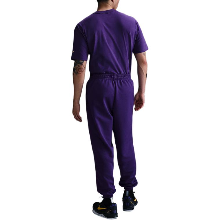Nike ThermaSwoosh Kobe Series Fashion Soft Comfortable Casual Basketball Pants Men bottoms Court-Purple University-Gold HJ8114547