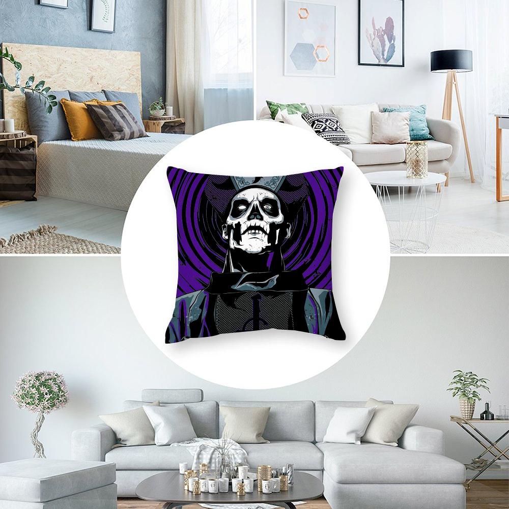 Hot G-Ghosts Band Pillow Case Short Plush Sofa Decorative Gift Home Double-sided Printing Cushion