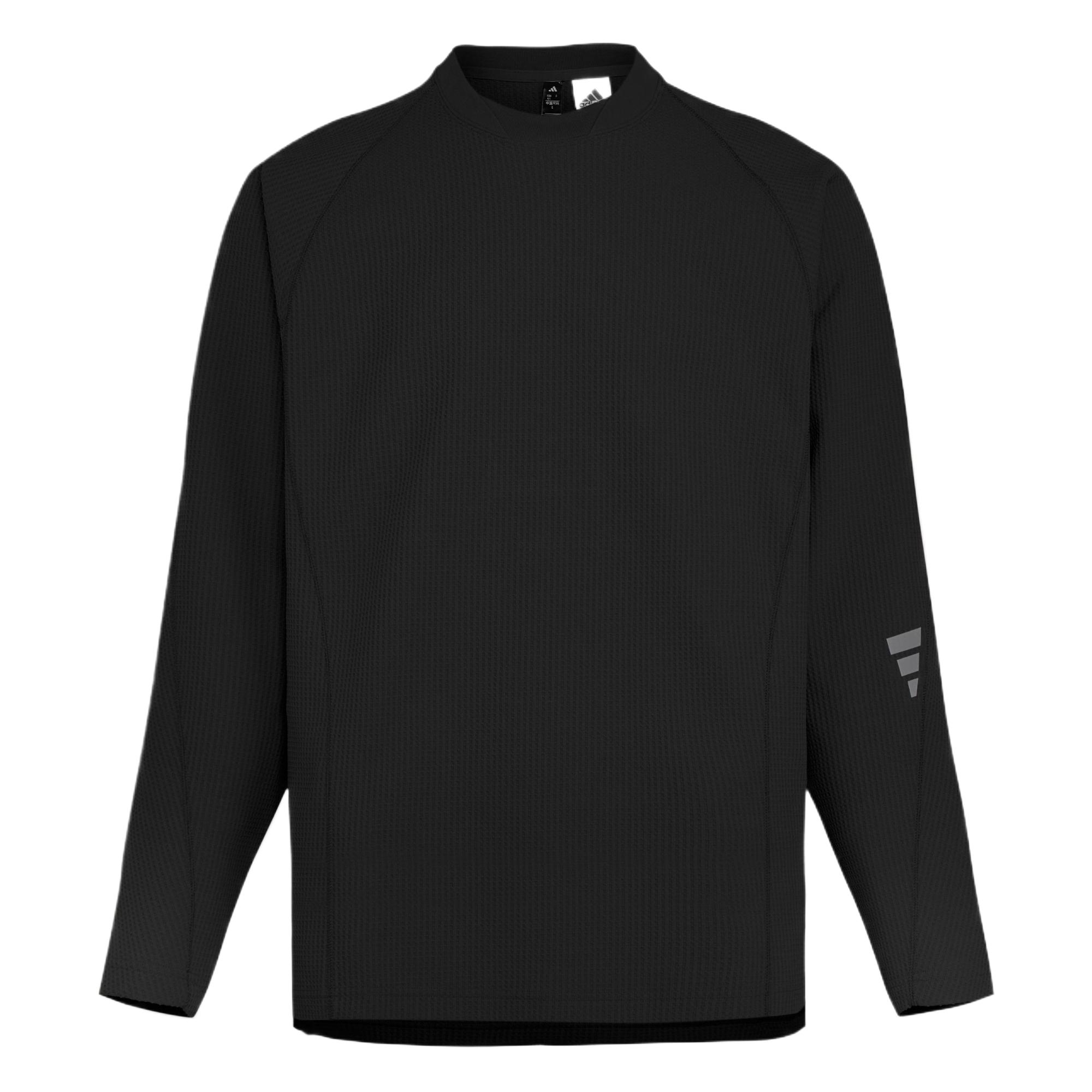 Adidas FOS Однотонная вафельная удобная свободная футболка с длинным рукавом Мужские топы KW0109 XL