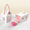 20pcs Candy Cookie Gift Boxes House-Shaped Paper Packaging Containers For Wedding Party Favor Chocolate Snacks Storage Treat